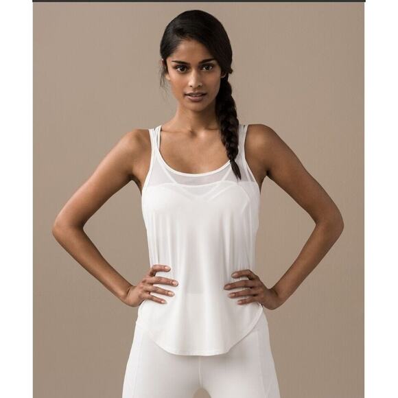 lululemon athletica Tops - Lululemon Women’s Size 2 ? White 'Anew Singlet' Tank